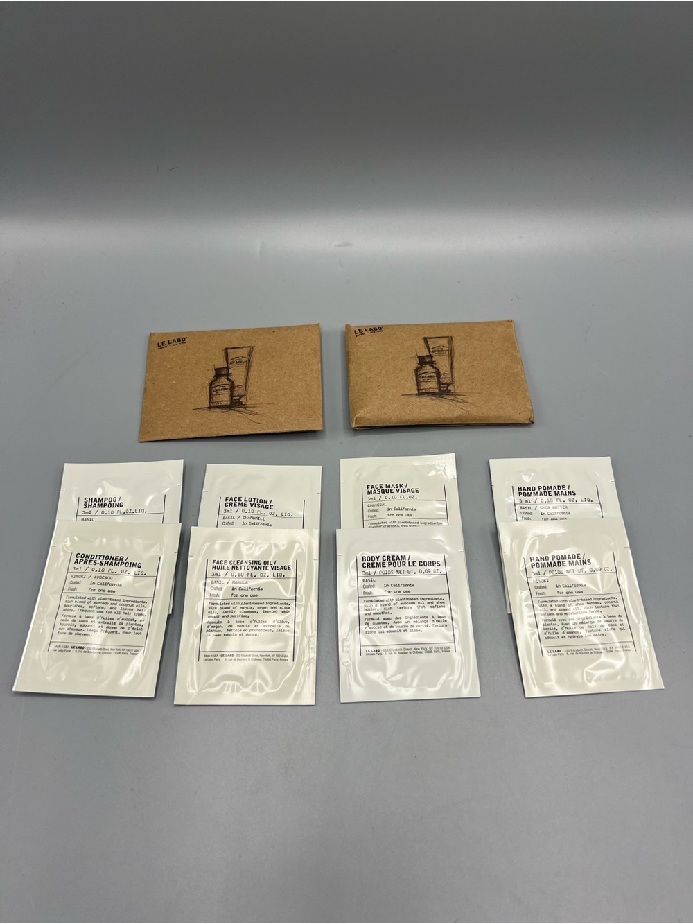 Le Labo Skincare Haircare Samples Shampoo Conditioner Hand Body Cream